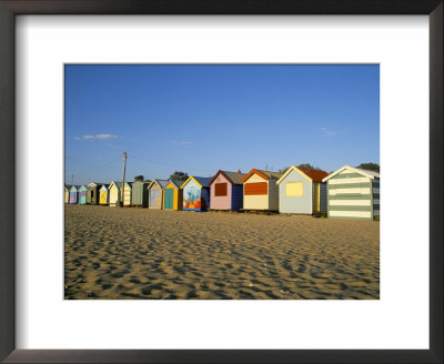Beach Huts At Brighton Beach, Melbourne, Victoria, Australia by Richard Nebesky Pricing Limited Edition Print image