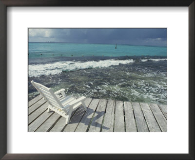 Dock At El Garafon Park, Isla Mujeres, Baja California State, Mexico by Michael S. Lewis Pricing Limited Edition Print image