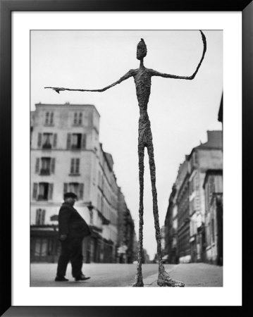 Skeletal Giacometti Sculpture On Parisian Street by Gordon Parks Pricing Limited Edition Print image