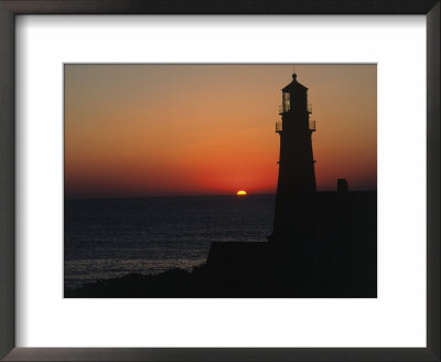 Portland Lighthouse At Sunrise, Me by David Ennis Pricing Limited Edition Print image