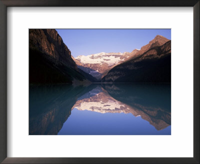 View To Mount Victoria Across The Still Waters Of Lake Louise, Alberta, Canada by Ruth Tomlinson Pricing Limited Edition Print image