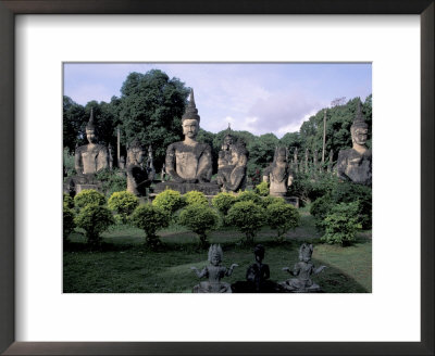 Buddhist Sculptures At Xieng Khuan Buddha Park, Vientiane, Laos by Keren Su Pricing Limited Edition Print image