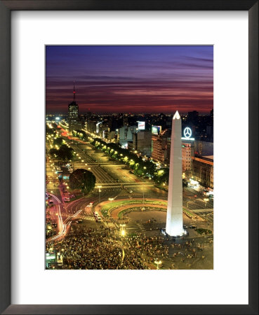 Obelisko, Avenida 9 De Julio, Buenos Aires, Argentina by Peter Adams Pricing Limited Edition Print image
