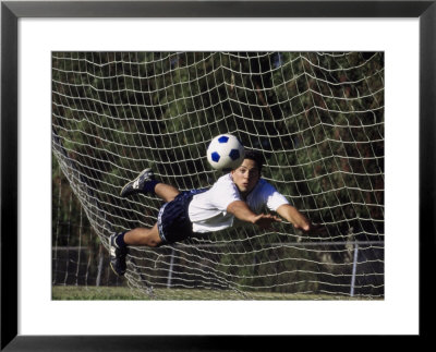Goaltender In Action by Phil Kember Pricing Limited Edition Print image