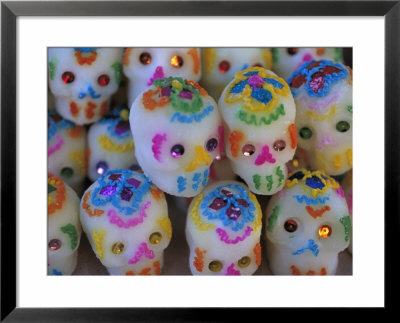 Sugar Skulls Are Exchanged Between Friends For Day Of The Dead Festivities, Oaxaca, Mexico by Judith Haden Pricing Limited Edition Print image