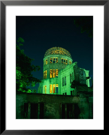 A-Bomb Dome At Night, Hiroshima, Japan by Martin Moos Pricing Limited Edition Print image