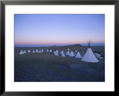 Teepees Sprinkle The Land In Choteau, Montana by O. Louis Mazzatenta Pricing Limited Edition Print image