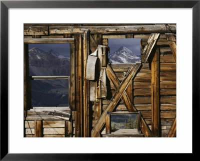 An Old Miners Shack With A View Of The San Juan Mountains by Gordon Wiltsie Pricing Limited Edition Print image