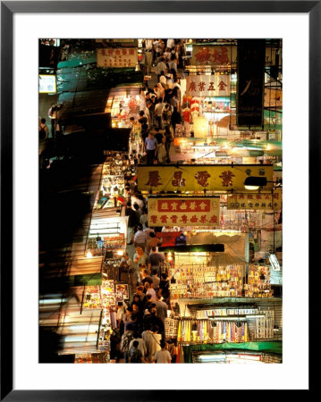 Temple Street Market, Kowloon, Hong Kong, China by Walter Bibikow Pricing Limited Edition Print image