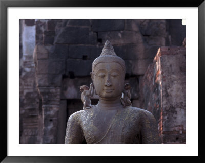Monkeys On Buddha, Prang Sam Yot, Lopburi, Thailand by Frank Staub Pricing Limited Edition Print image