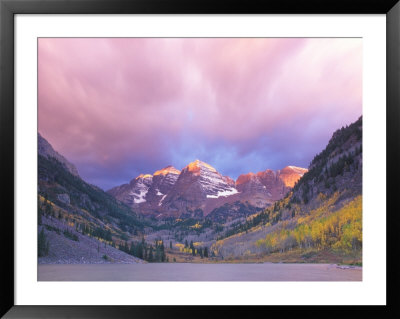 Maroon Bells Snowmass Wilderness At Dawn, Colorado, Usa by Rob Tilley Pricing Limited Edition Print image