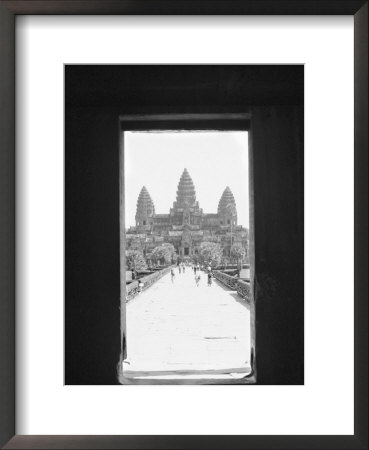 Angkor Wat Doorway View, Cambodia by Walter Bibikow Pricing Limited Edition Print image