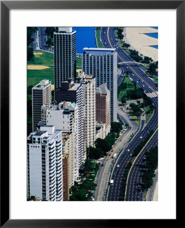 North Lake Shore Drive Viewed From John Hancock Centre, Chicago, Usa by Richard I'anson Pricing Limited Edition Print image