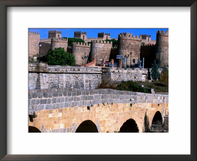 Alcazar And Stone Bridges, Avila, Spain by John Banagan Pricing Limited Edition Print image