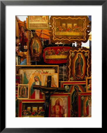 Religious Items For Sale Outside Basilica De Guadalupe, Mexico City, Mexico by John Neubauer Pricing Limited Edition Print image