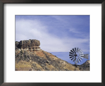 Windmill And Cliffs Of Palo Duro Canyon State Park, Texas, Usa by Darrell Gulin Pricing Limited Edition Print image