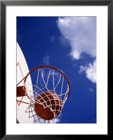 Basketball And Hoop by Doug Mazell Pricing Limited Edition Print image