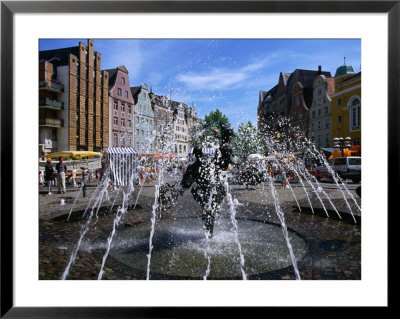 Joy Of Living Fountain In University Square, Rostock, Germany by Wayne Walton Pricing Limited Edition Print image