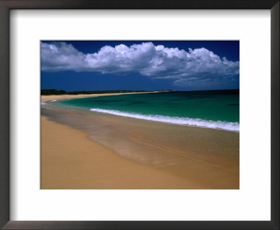 Popohaku Beach Is The Longest Beach On Molokai's West End, Molokai, Hawaii, Usa by Ann Cecil Pricing Limited Edition Print image