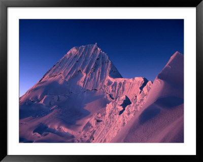 Sunset On Southwest Face Of Nevado Alpamayo, Cordillera Blanca, Ancash, Peru by Grant Dixon Pricing Limited Edition Print image