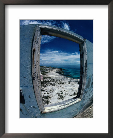 The View From The Abandoned Lighthouse At Cay Sal Bank, Bahamas by Greg Johnston Pricing Limited Edition Print image
