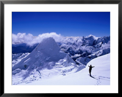 View Towards Nevado Alpamayo From Quitaraju, Cordillera Blanca, Ancash, Peru by Grant Dixon Pricing Limited Edition Print image