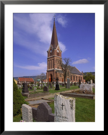 Church And Cemetery, Lillehammer, Norway by John Connell Pricing Limited Edition Print image