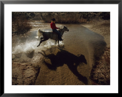 Rider Retraces The Original Pony Express Route Through Nevada by Phil Schermeister Pricing Limited Edition Print image