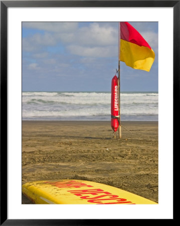 Life Guard Board With Flag, Karekare Beach by Tomas Del Amo Pricing Limited Edition Print image