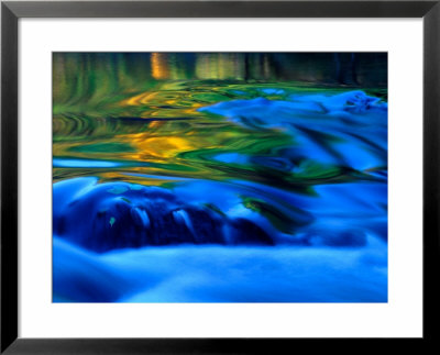 Reflections In Fall, Canton Creek Near North Umpquah, Oregon, Usa by Janell Davidson Pricing Limited Edition Print image