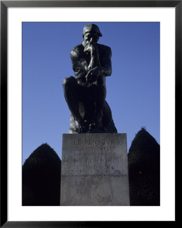 The Thinker By French Sculptor Rodin, Paris, France by Taylor S. Kennedy Pricing Limited Edition Print image