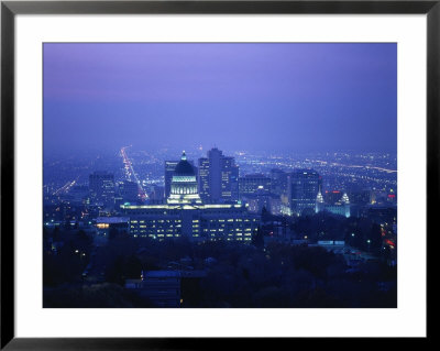 Utah State Capitol And Mormon Temple by Walter Bibikow Pricing Limited Edition Print image