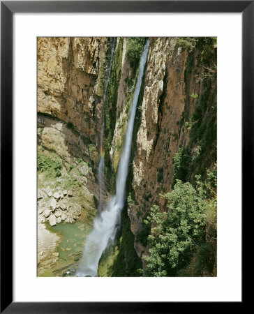 Scenic View Of The Waterfall At Jezzin by Maynard Owen Williams Pricing Limited Edition Print image