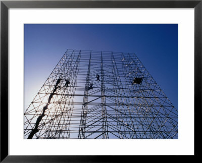 Scaffolding Inside Beijing's Forbidden City Bejing, China by Phil Weymouth Pricing Limited Edition Print image