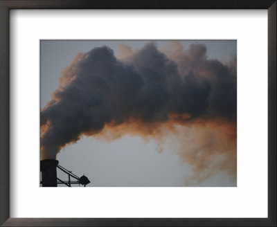 A Smokestack Spews A Heavy Smoke Cloud by Sam Kittner Pricing Limited Edition Print image