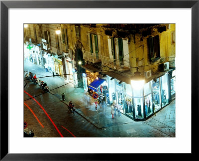 Night Traffic On Via Toledo, Naples, Italy by Jean-Bernard Carillet Pricing Limited Edition Print image