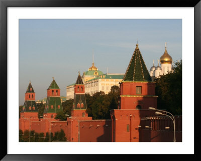 Exterior Of Kremlin Towers And Great Kremlin Palace, Moscow, Russia by Jonathan Smith Pricing Limited Edition Print image