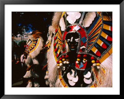 Participants In Traditional Dress At The Ati-Atihan Festival, Kalibo, Philippines by Mark Daffey Pricing Limited Edition Print image