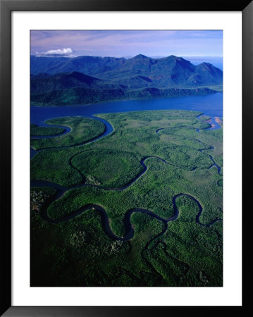 Aerial Of Hinchinbrook Channel & Island, Hinchinbrook Island National Park, Australia by Richard I'anson Pricing Limited Edition Print image