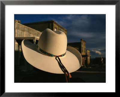 A White Cowboy Hat Accentuates This Western Movie Location by Stephen St. John Pricing Limited Edition Print image