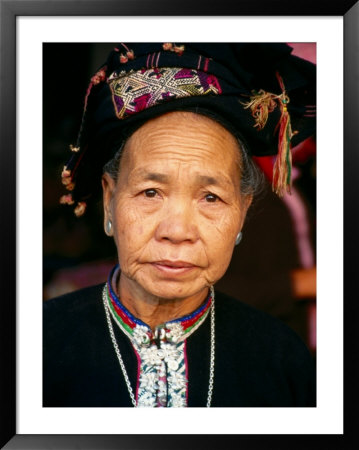 Thai Dam Woman, Looking At Camera, Muang Sing, Laos by Frank Carter Pricing Limited Edition Print image