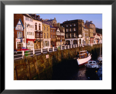 Houses On Waterfront Whitby, England by Glenn Beanland Pricing Limited Edition Print image