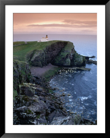 Coastline And Rhu Stoer Lighthouse (Stoerhead), United Kingdom by Mark Daffey Pricing Limited Edition Print image