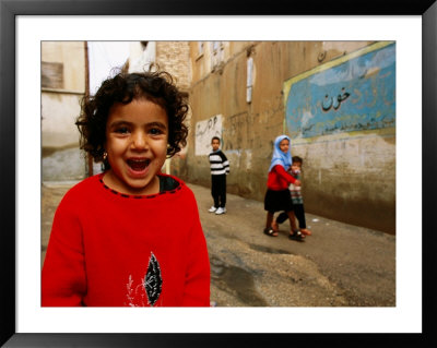 Children On Street In Old Town, South Of Khoshk River, Shiraz, Iran by Mark Daffey Pricing Limited Edition Print image