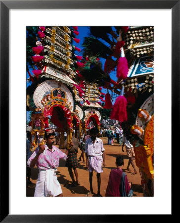 Kavadi Carrying At Thai Pusam Festival, Palani, India by Paul Beinssen Pricing Limited Edition Print image