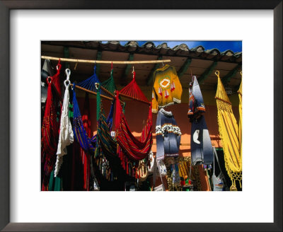 Hammocks And Clothing In Handicraft Shop, Raquira, Boyaca, Colombia by Krzysztof Dydynski Pricing Limited Edition Print image