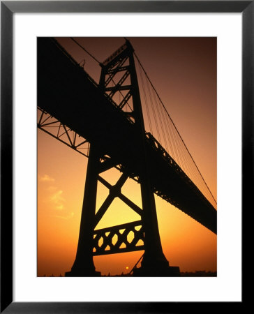 Ambassador Suspension Bridge, The Link Between The Us And Canada, Usa by Greg Johnston Pricing Limited Edition Print image