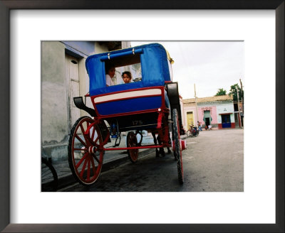 Girl In Horse-Drawn Carriage Taxi, Parque Cespedes, Bayamo, Cuba by Christopher P Baker Pricing Limited Edition Print image
