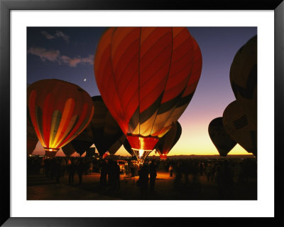 At A Ballon Festival In Albuquerque At Dusk by Steve Winter Pricing Limited Edition Print image