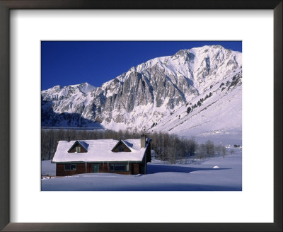 Cabin In Snow, Convict Lake, Sierra Nv Mts, Ca by Charles Benes Pricing Limited Edition Print image